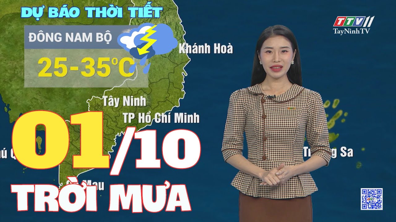 Bản tin thời tiết 01-10-2024 | TayNinhTVENT